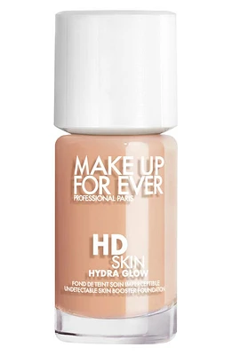 Make Up For Ever HD Skin Hydra Glow Skin Care Foundation with Hyaluronic Acid in 1R12 - Cool Ivory at Nordstrom