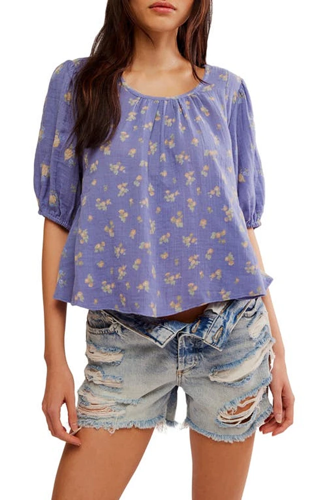 Free People Chloe Mixed Print Back Cutout Top Combo at Nordstrom,