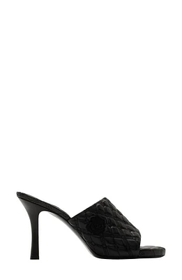 burberry Quilted Slide Sandal Black at Nordstrom,