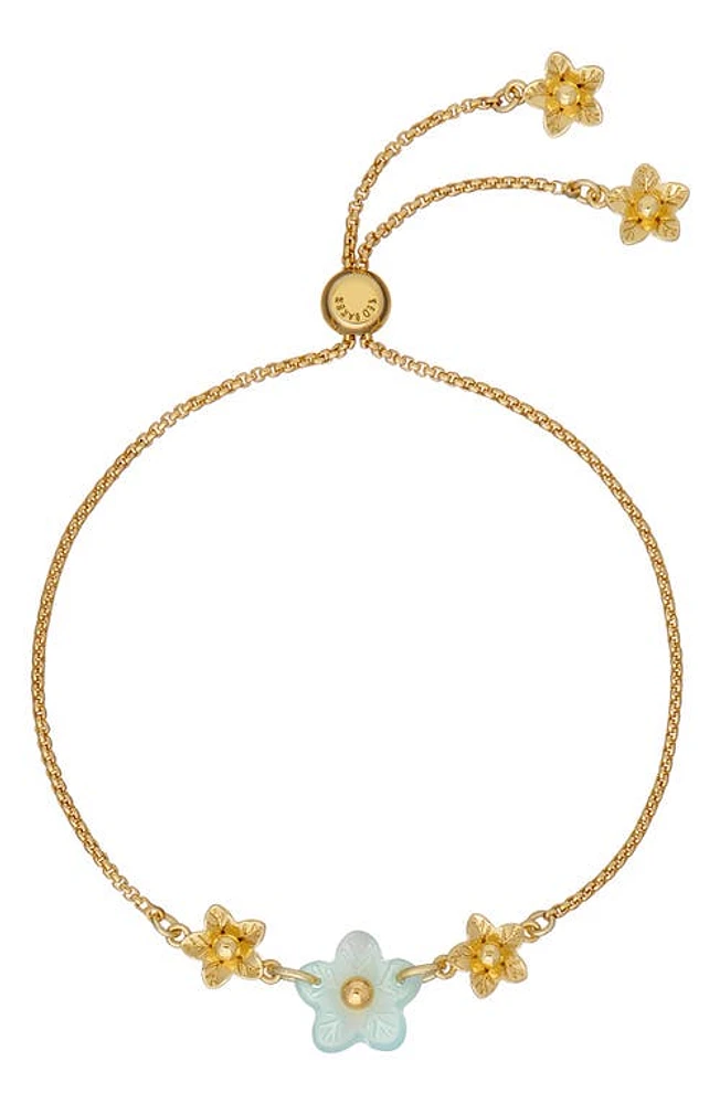 Ted Baker London Wileia Flower Slider Bracelet in Gold Tone Mint at Nordstrom