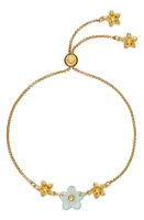 Ted Baker London Wileia Flower Slider Bracelet in Gold Tone Mint at Nordstrom