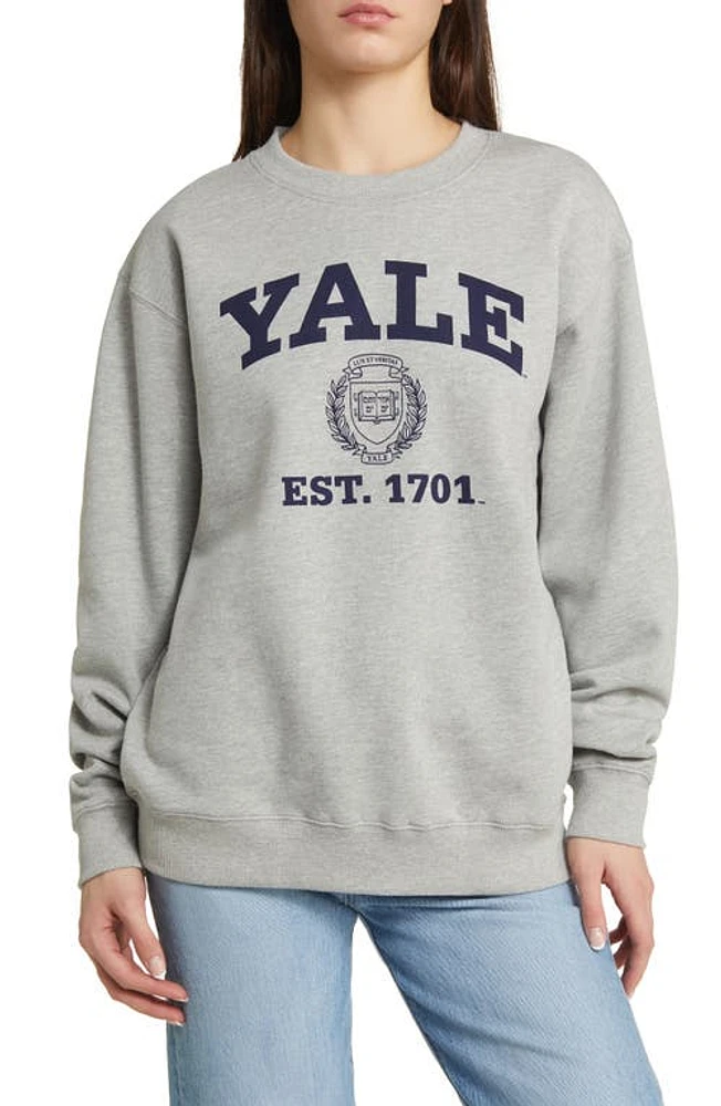 GOLDEN HOUR Yale Graphic Sweatshirt Heather Grey at Nordstrom,