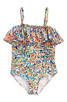 Bobo Choses Kids' Confetti All Over One-Piece Swimsuit Multicolor at Nordstrom, Y