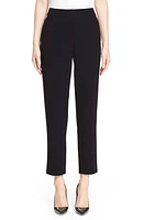 St. John Collection Emma Crop Crepe Marocain Pants Caviar at Nordstrom,