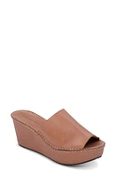 Chocolat Blu Westbrook Platform Slide Sandal in Camel Leather at Nordstrom, Size 10