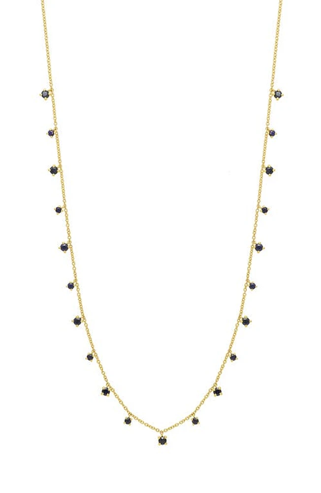 Bony Levy El Mar Station Necklace in 18K Yellow Gold - Sapphire at Nordstrom