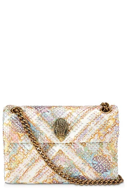 Kurt Geiger London Mini Kensington Embellished Convertible Crossbody Bag in Open White at Nordstrom