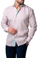 Maceoo Einstein Lenny Brown Contemporary Fit Button-Up Shirt at Nordstrom,