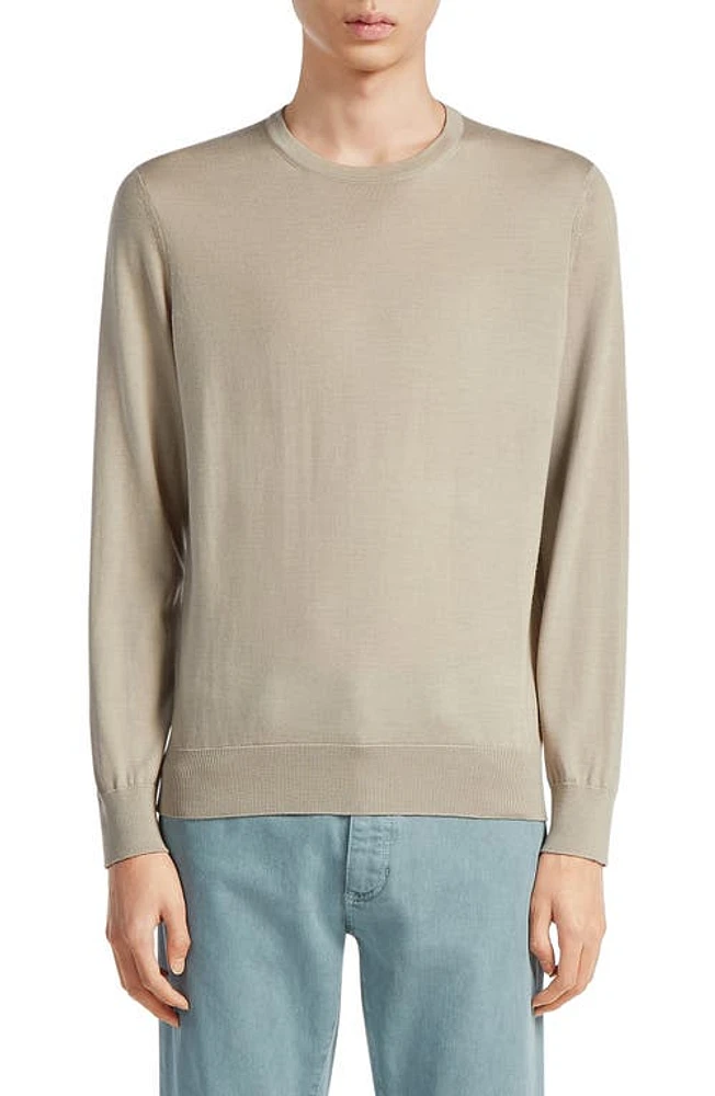 ZEGNA Casheta Cashmere & Silk Sweater Beige at Nordstrom, Us