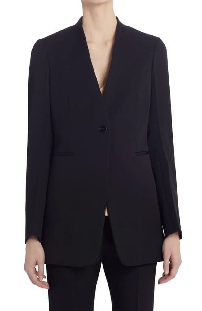 Jil Sander Single Breasted Wool Blazer Black at Nordstrom, Us