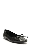 Schutz Arissa Woven Ballet Flat Black at Nordstrom,