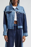 HONOR THE GIFT Patchwork Denim Jacket Indigo at Nordstrom,