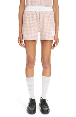 Thom Browne Check Tweed Shorts Orange at Nordstrom, Us