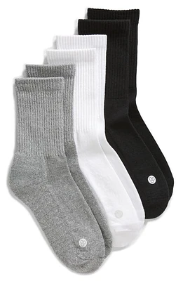 zella CREW SOCK 3PK White Multi at Nordstrom,