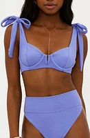 Beach Riot Blair Underwire Bikini Top Periwinkle Waffle at Nordstrom,