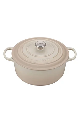 Le Creuset Signature 7 1/4-Quart Round Enamel Cast Iron Dutch Oven in Meringue at Nordstrom