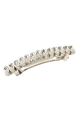 L. Erickson Ziva Crystal Barrette in Crystal/Silver at Nordstrom