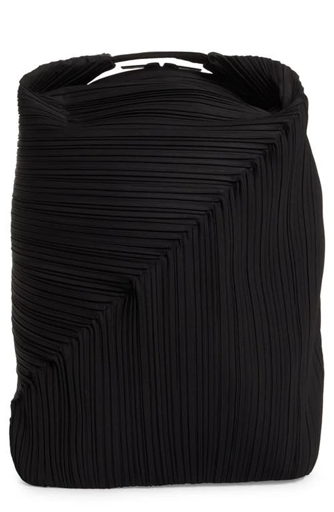 Pleats Please Issey Miyake Diagonal Pleats Backpack in Black at Nordstrom