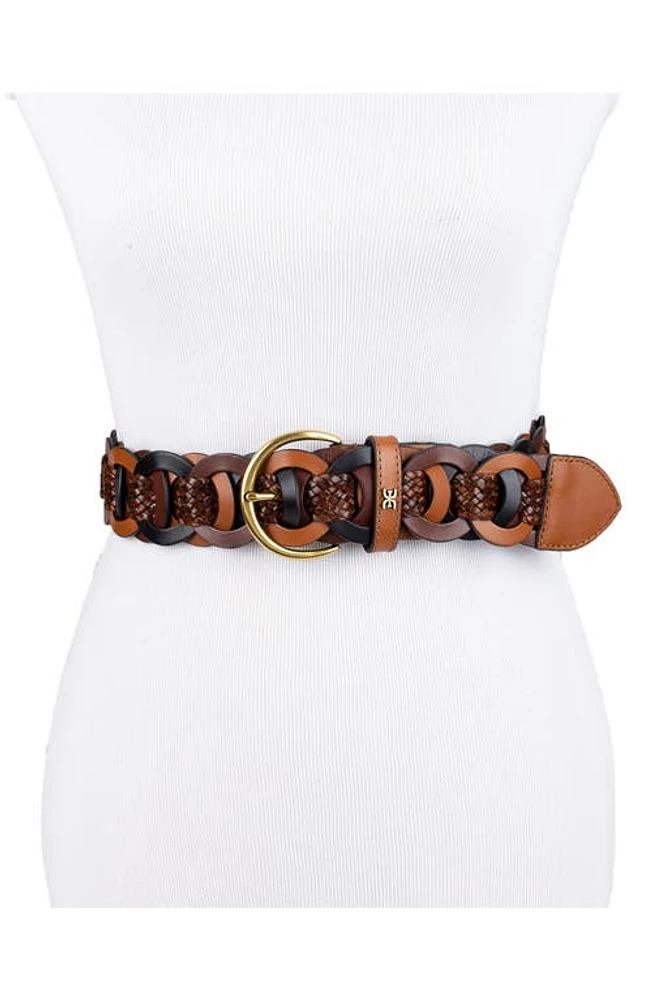 Sam Edelman Link Woven Belt Multi-Brown at Nordstrom,