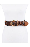 Sam Edelman Link Woven Belt Multi-Brown at Nordstrom,