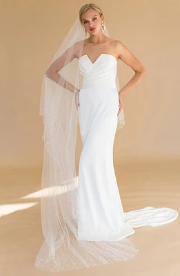 Brides & Hairpins Arwen Imitation Pearl Cathedral Veil (Nordstrom Exclusive) in Ivory at Nordstrom