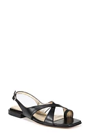 27 EDIT Naturalizer Nikki Slingback Sandal Black Leather at