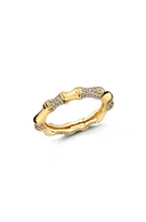 Crislu Bamboo Cubic Zirconia Band Ring Gold at Nordstrom,