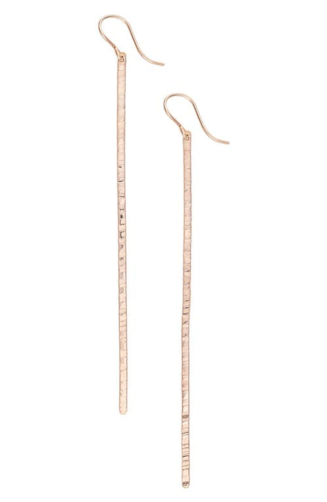 Nashelle Pure Bar Drop Earrings in Rose Gold at Nordstrom