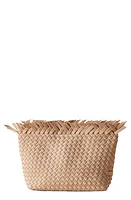 NAGHEDI Havana Woven Clutch in Camel at Nordstrom