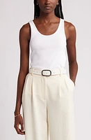 Nordstrom Rib Scoop Neck Cotton Tank at Nordstrom,