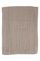 little unicorn Organic Cotton Muslin Baby Blanket in Oatmeal at Nordstrom