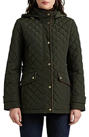 Lauren Ralph Quilted Hooded Jacket Litchfield Loden at Nordstrom,