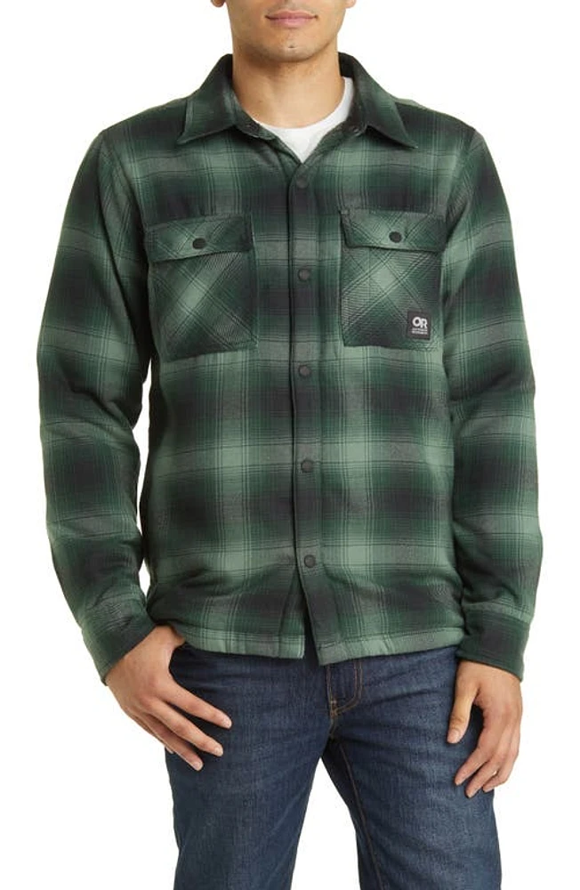 Outdoor Research Feedback Water Resistant Shirt Jacket Grove at Nordstrom,