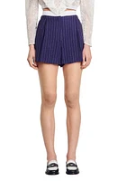 sandro Marie Stripe Shorts Deep Blu at Nordstrom,