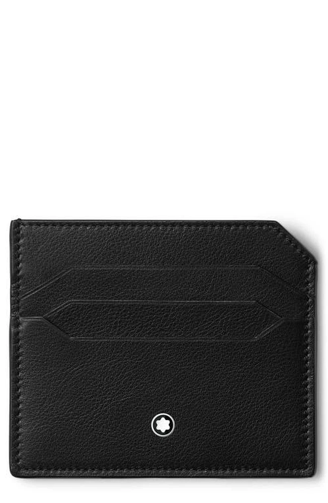 Montblanc Meisterstück Leather Card Case in Black at Nordstrom