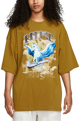 Nike Oversize Pegasus Graphic T-Shirt Bronzine at Nordstrom,