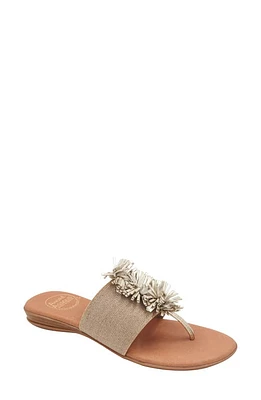 André Assous Novalee Sandal Beige/Platino at Nordstrom,