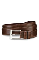 Allen Edmonds Wide Leather Belt Coffee at Nordstrom,