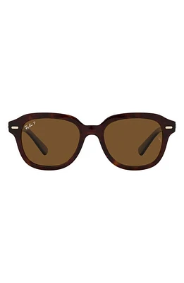 Ray-Ban Erik 53mm Polarized Square Sunglasses in Havana at Nordstrom