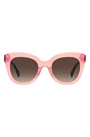 Kate Spade New York belah 50mm gradient round sunglasses in Pink /Brown Gradient at Nordstrom