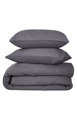 Nate Home by Nate Berkus Signature Pin Dot Matelassé Duvet Cover Set in Charcoal (Dk. Gray) at Nordstrom, Size Full