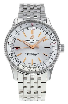 Watchfinder & Co. Breitling Preowned 2021 Navitimer Automatic 35 Bracelet Watch in Cream at Nordstrom