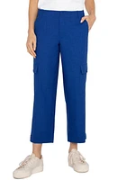 Liverpool Los Angeles Straight Leg Cargo Pants Blue Topaz at Nordstrom,