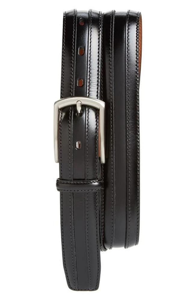 Johnston & Murphy Calfskin Belt Black at Nordstrom,