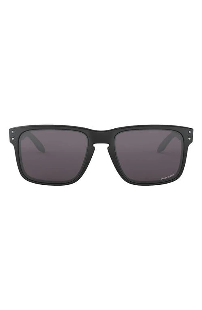 Oakley Holbrook 59mm Keyhole Sunglasses in Black/Prizm Grey at Nordstrom