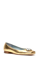 Frances Valentine Square Toe Napa Leather Flat at Nordstrom,