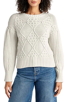 Splendid Leonie Cotton Blend Bobble Sweater Oat Heather at Nordstrom,