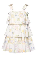 Truly Me Kids' Eyelet Tiered Dress White Multi at Nordstrom,