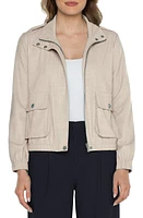 Liverpool Los Angeles Zip-Up Utility Jacket Dusty Tan at Nordstrom,