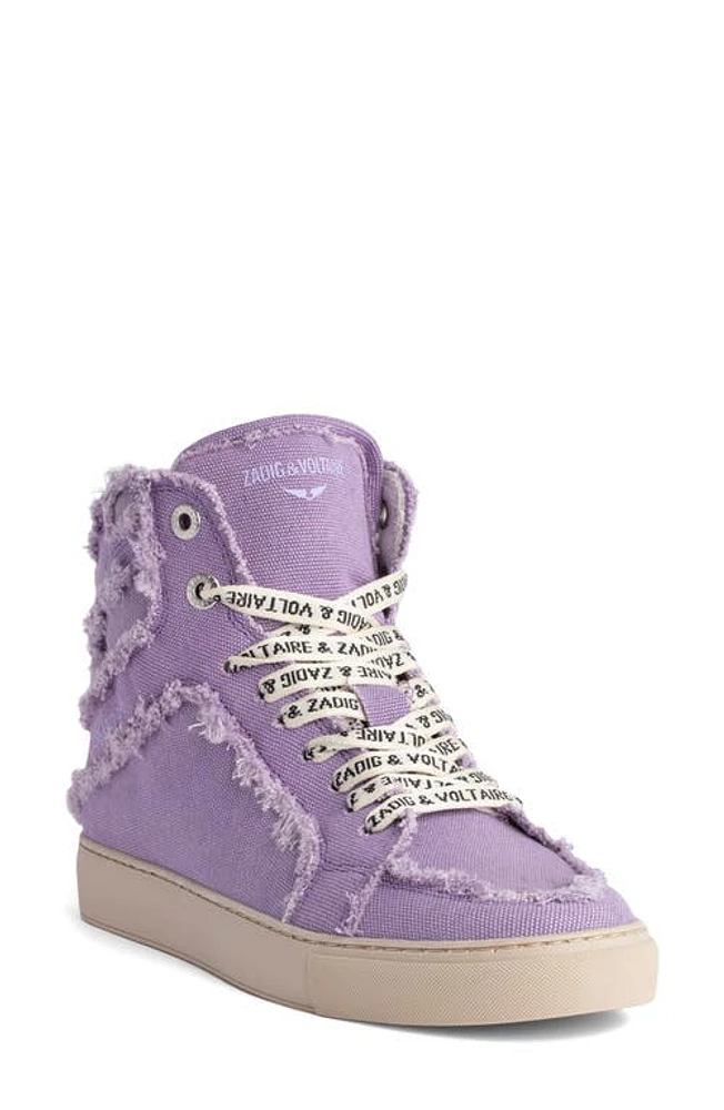 Zadig & Voltaire Flash High Top Sneaker Boomerang at Nordstrom,